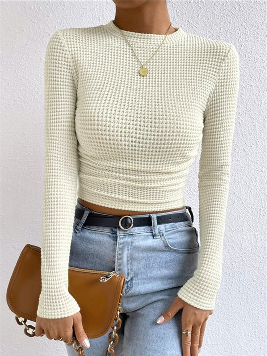 EB | Slim-Pullover im Waffelmuster