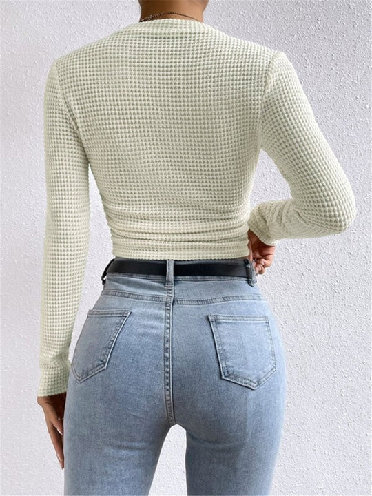 EB | Slim-Pullover im Waffelmuster