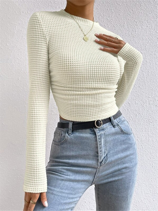 EB | Slim-Pullover im Waffelmuster