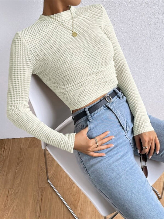 EB | Slim-Pullover im Waffelmuster