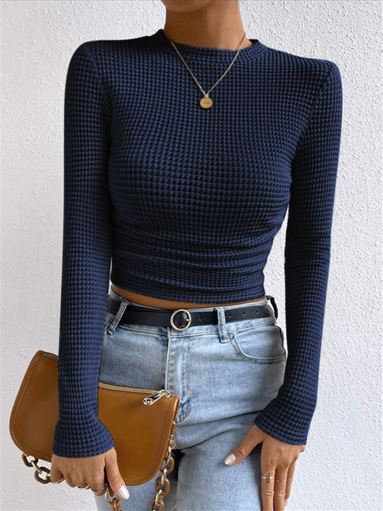 EB | Slim-Pullover im Waffelmuster