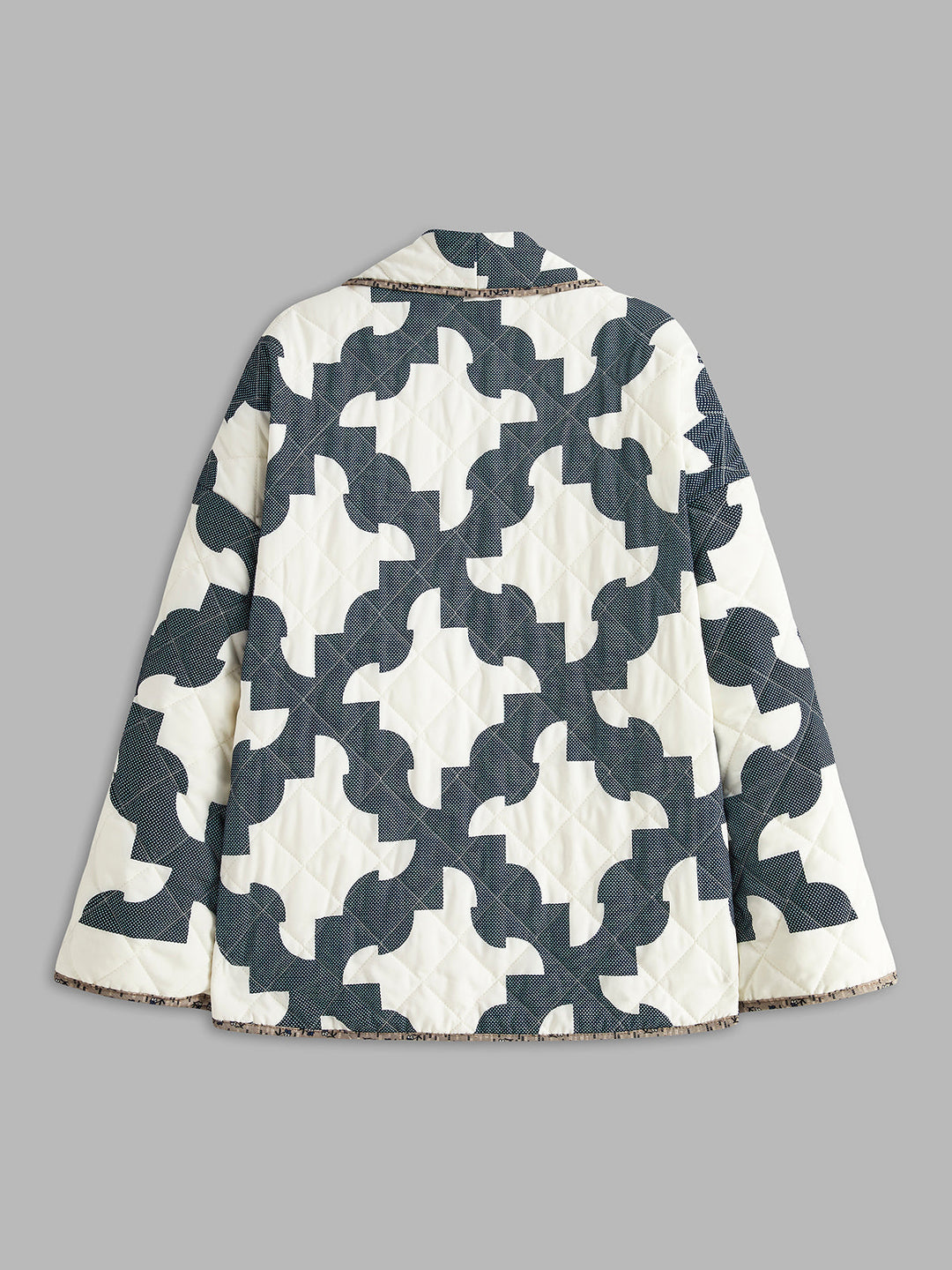 EB | Blockbedruckte Warme Jacke