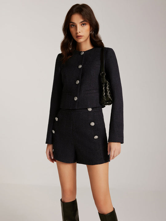 EB | Daunen Tweed Kurzjacke