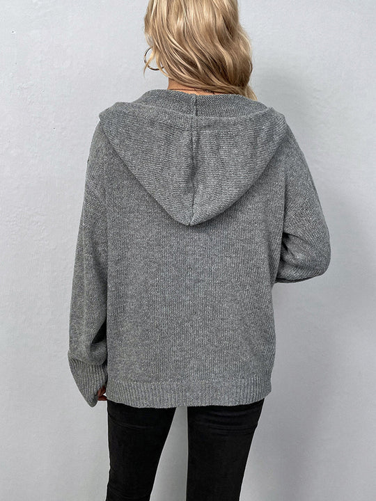 EB | Lässige Strickjacke mit Knopfverschluss Weich und Warm Perfekt Zum Layering