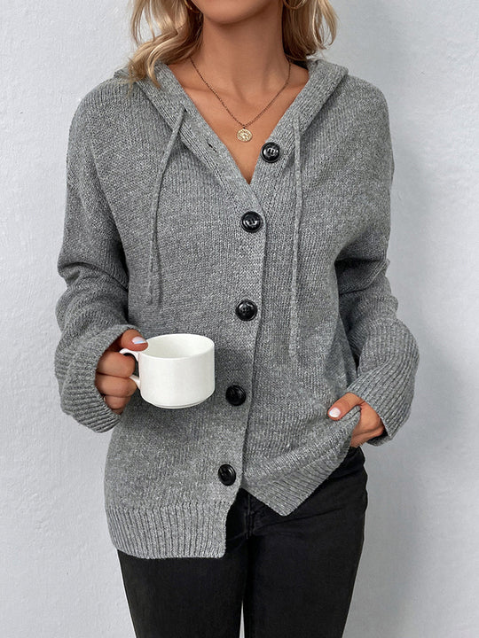 EB | Lässige Strickjacke mit Knopfverschluss Weich und Warm Perfekt Zum Layering