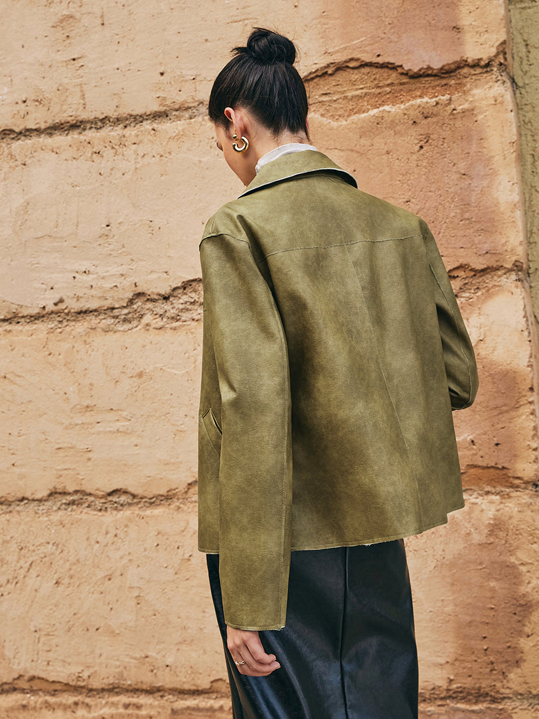 EB | PU-Leder Gerade Jacke