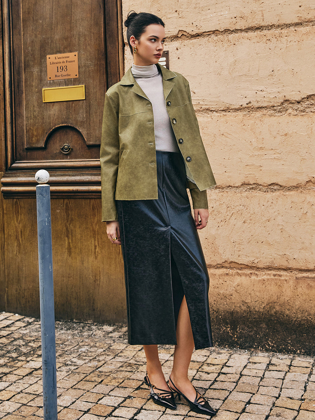 EB | PU-Leder Gerade Jacke