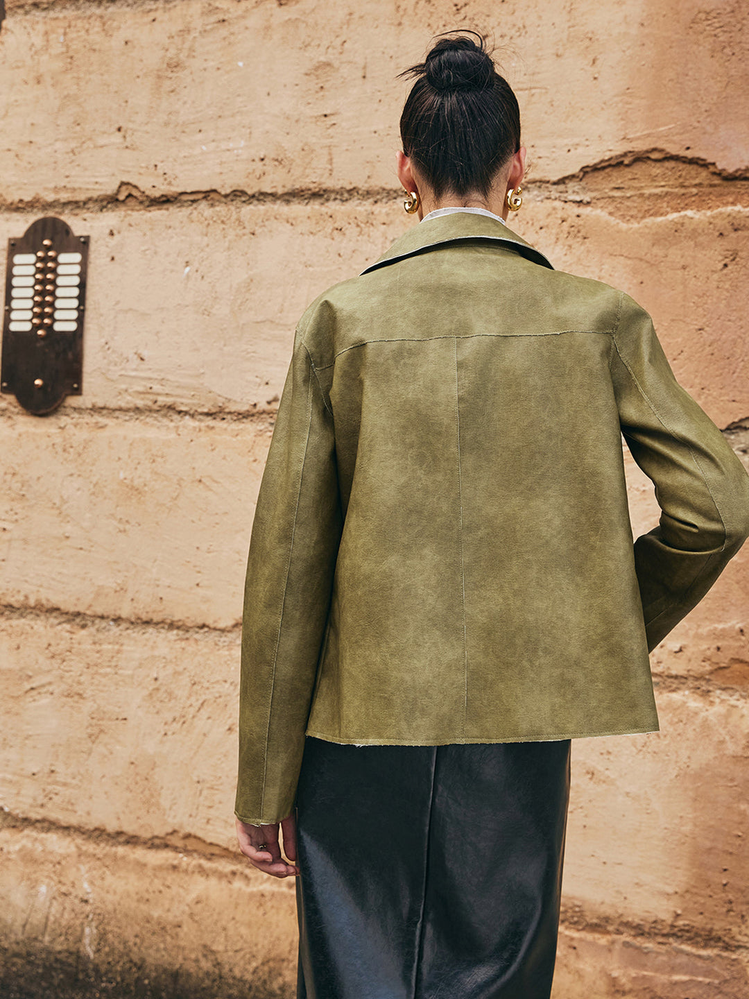 EB | PU-Leder Gerade Jacke