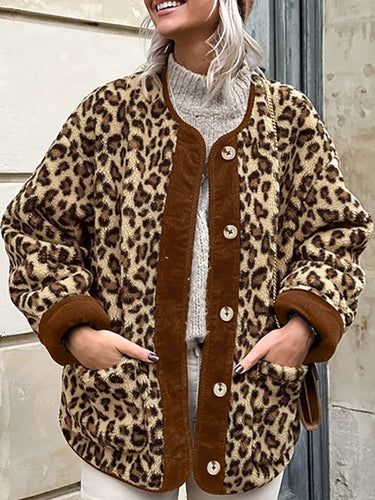 EB | Trim Minky Leopard Jacke