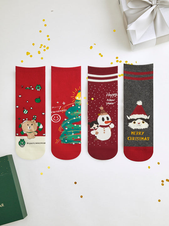 EB | Cartoon Weihnachtsgeschenkbox mit Socken