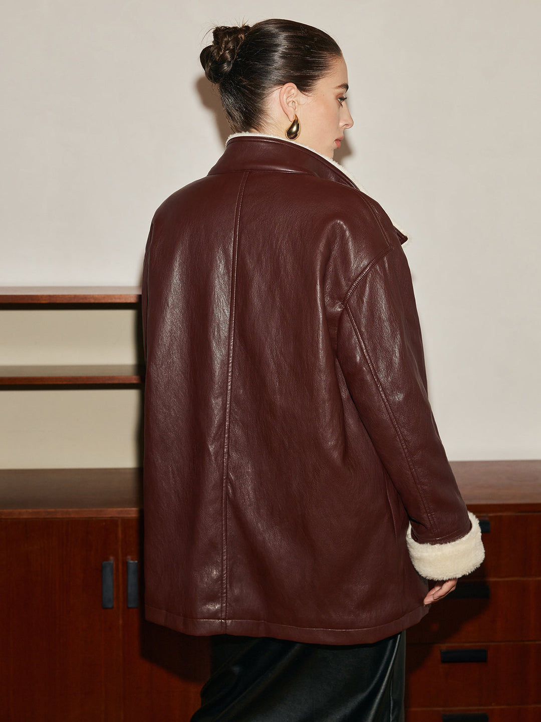 EB | PU-Leder Gurtjacke