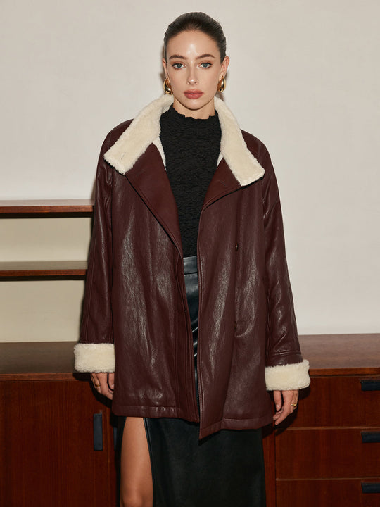 EB | PU-Leder Gurtjacke