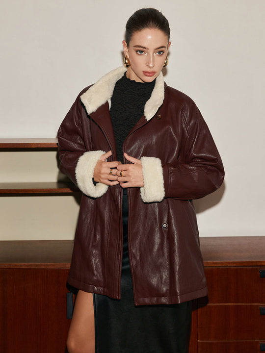EB | PU-Leder Gurtjacke