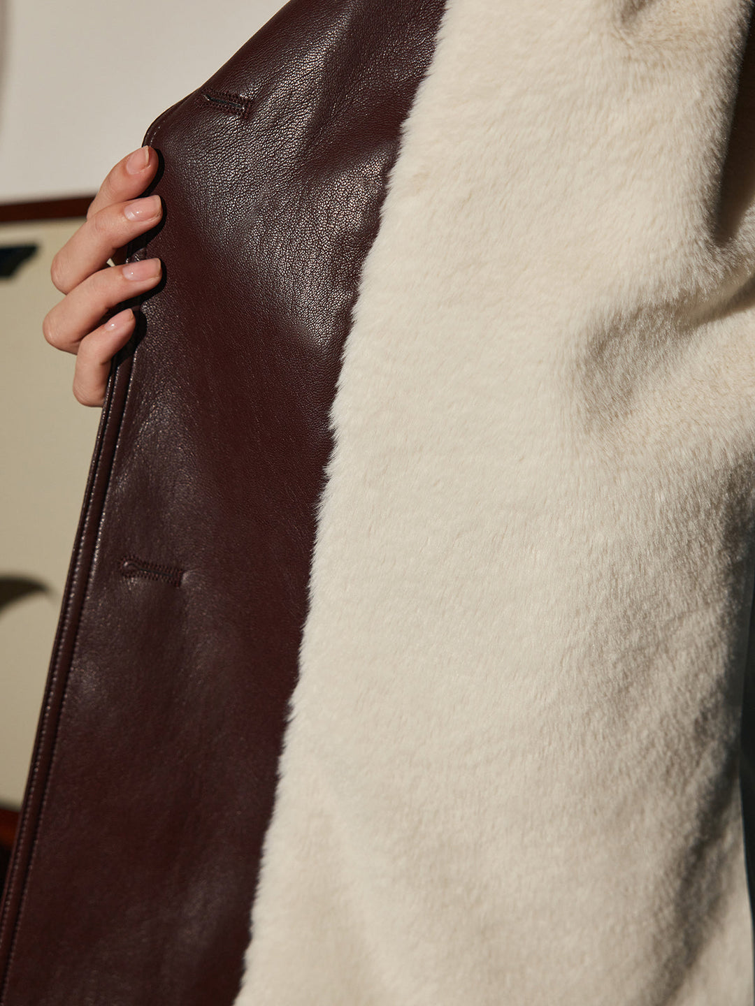 EB | PU-Leder Gurtjacke
