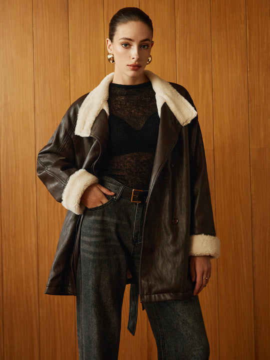 EB | PU-Leder Gurtjacke