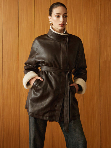 EB | PU-Leder Gurtjacke