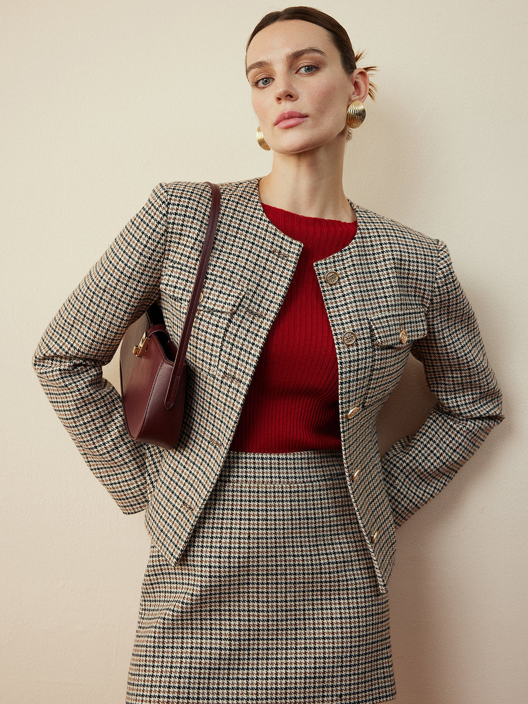EB | Knopf Kurze Jacke