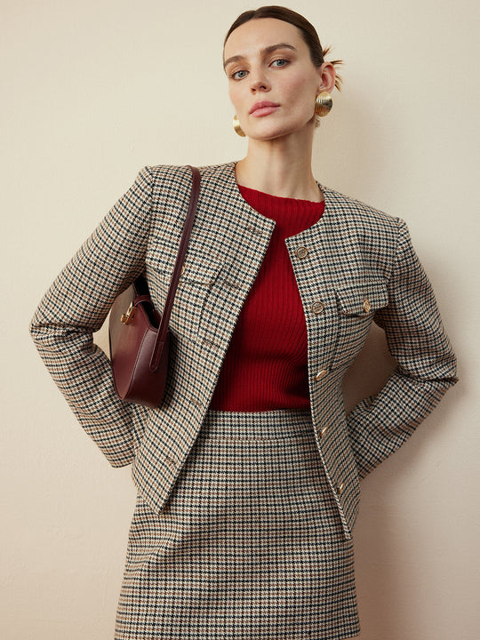 EB | Knopf Kurze Jacke