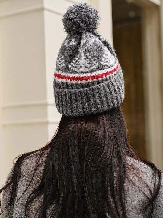 EB | Weihnachtsstrickwarme Mütze