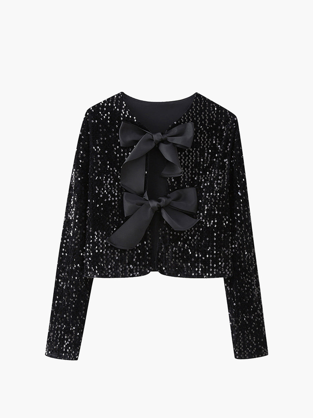 EB | Samt Schleifen Dekor Jacke