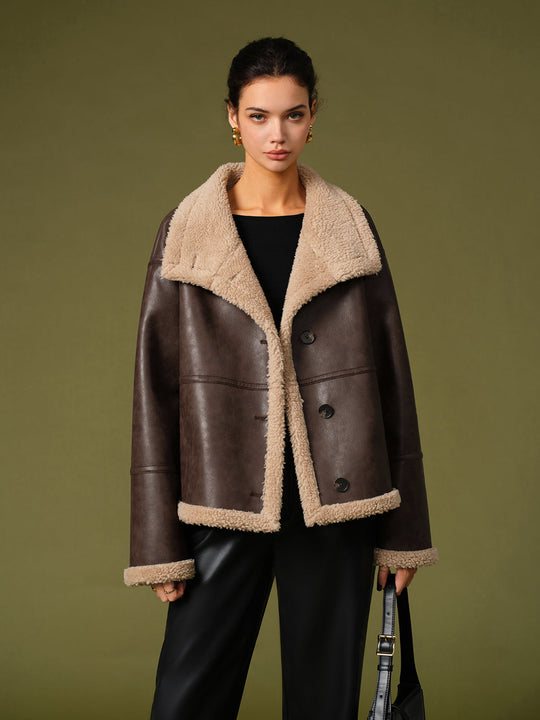 EB | PU Leder Warme Jacken