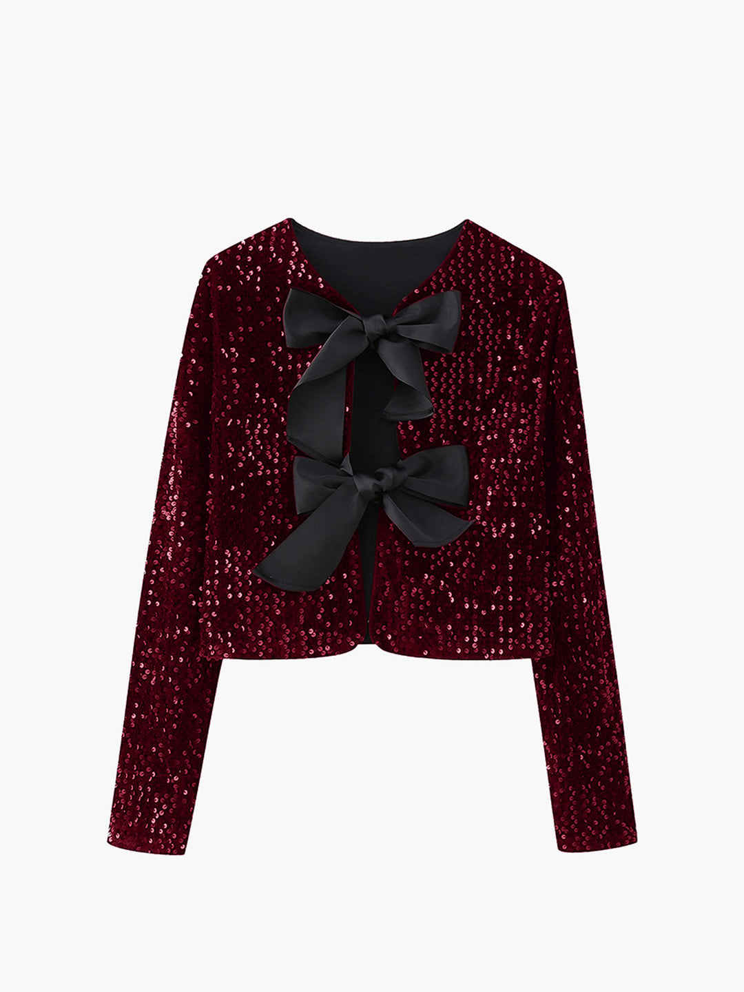 EB | Samt Schleifen Dekor Jacke