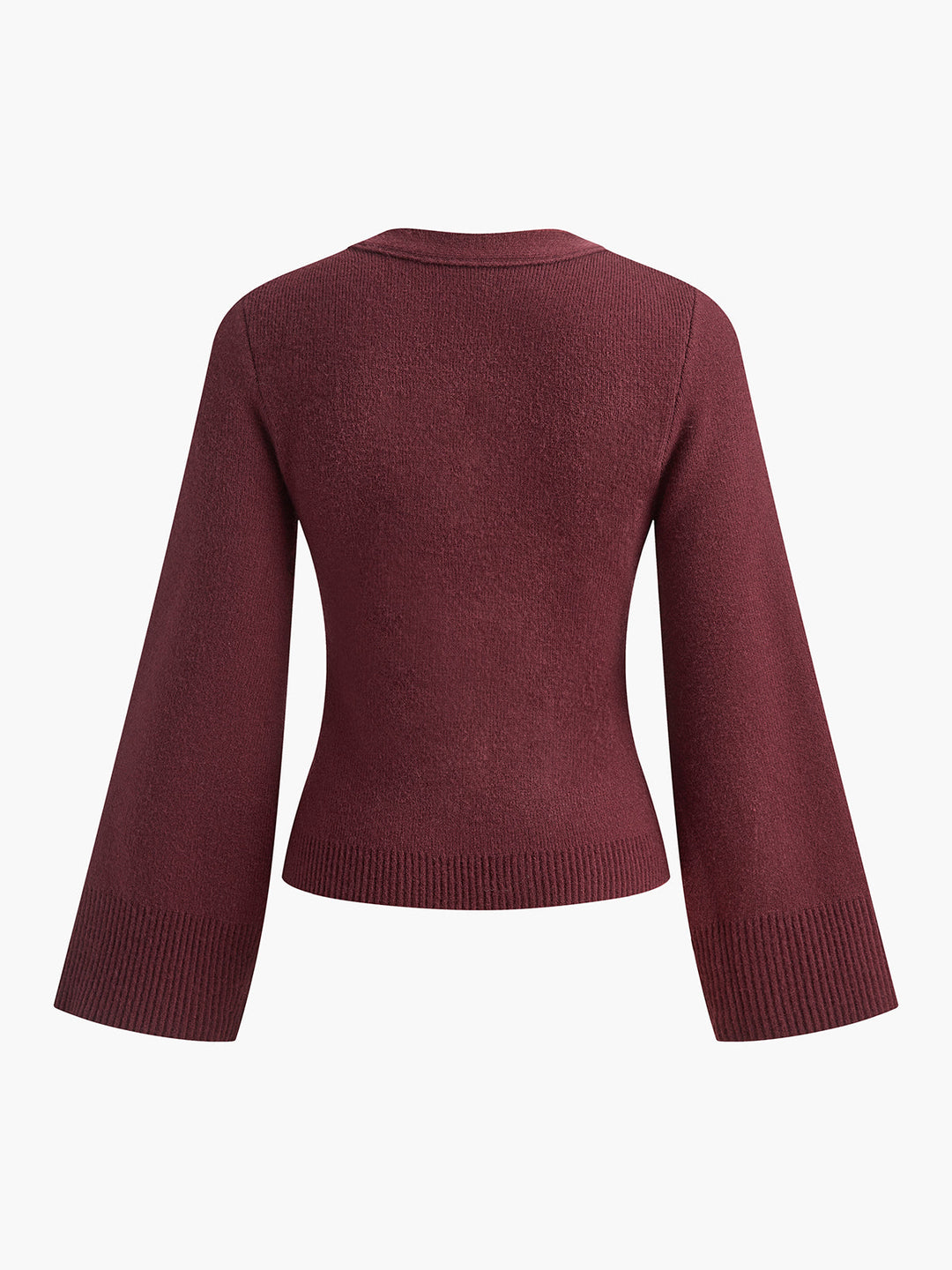 EB | Strickcardigan mit V-ausschnitt Taschen und Knöpfe Zeitloser Komfort