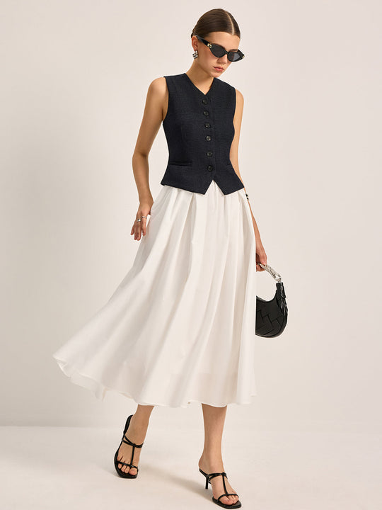 EB | Eleganter A-Linien Plissee Rock
