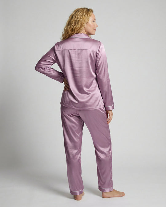 Elegantes Damen Satin-Pyjamaset | EB