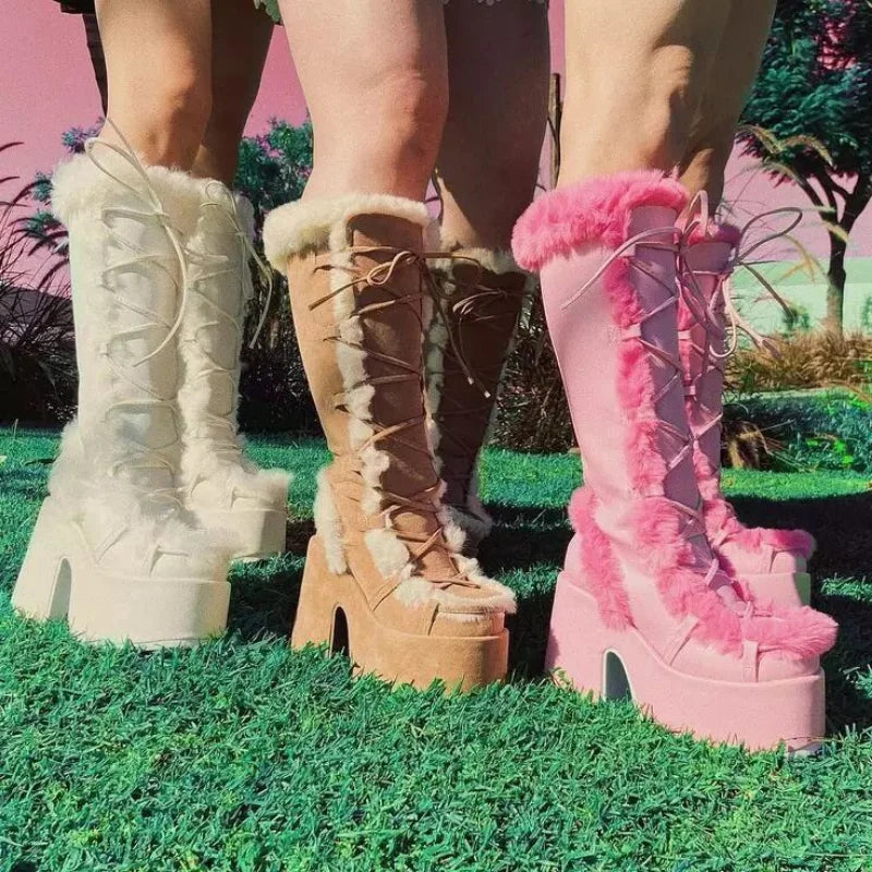 EB | Neue Winter Frauen Schnee Stiefel Plattform  (Saison  1)