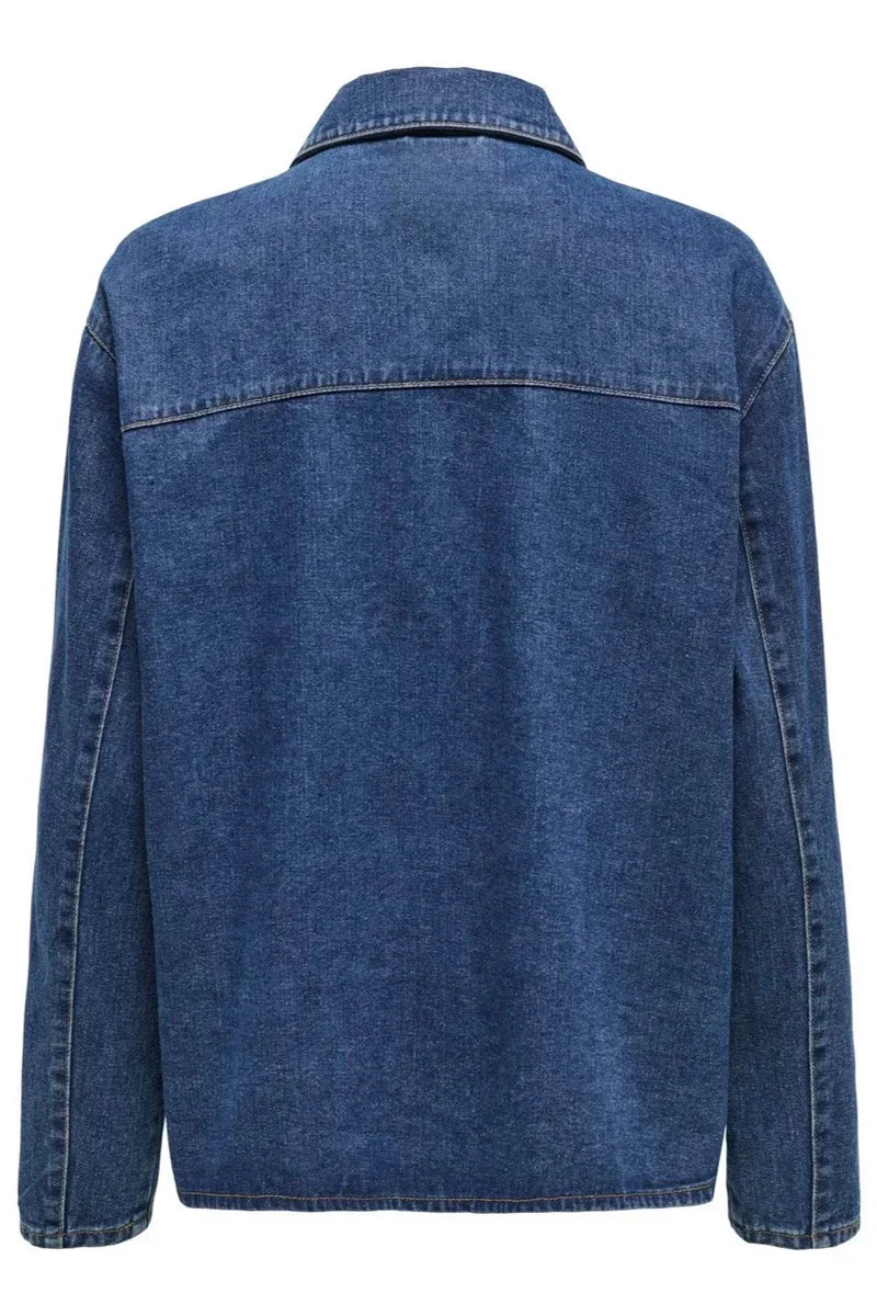 EB | Set mit Bindebandjacke und Weitjeans Denim Lässig und Trendy