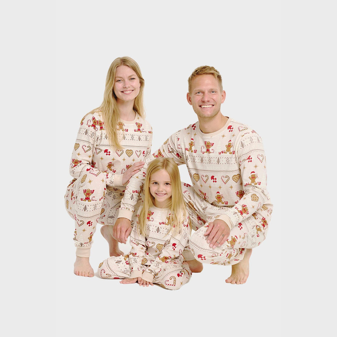 EB | Weihnachtskeks Weihnachts-Pyjama beige Herren
