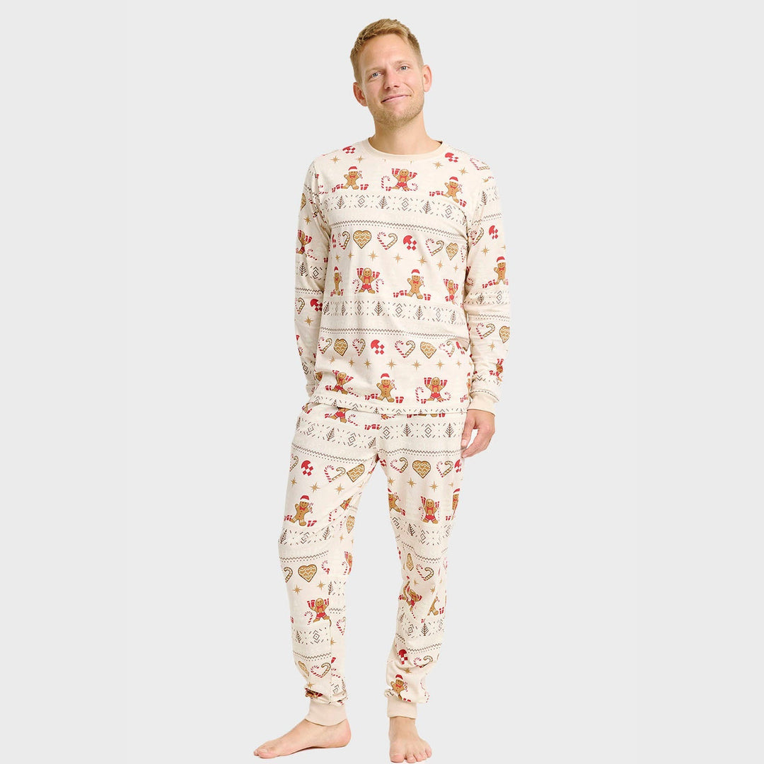 EB | Weihnachtskeks Weihnachts-Pyjama beige Herren