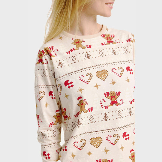 EB | Weihnachtskeks Weihnachts-Pyjama beige Herren