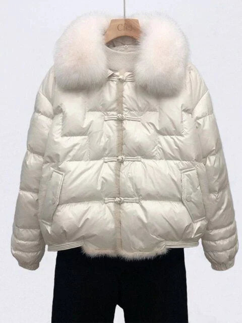 EB | Lockere Pufferjacke - Warm & Vintage