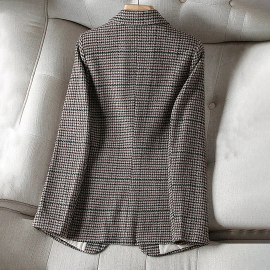 EB | Kariertes Blazer - Jacke für Damen
