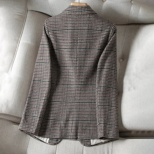 EB | Kariertes Blazer - Jacke für Damen