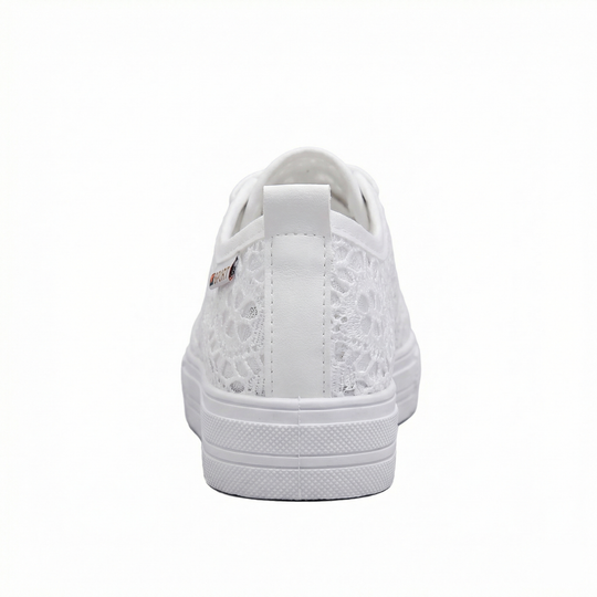 EB | Stylische Niedrig Geschnittene Schnürsneakers mit Seitlichen Details und Sicherer Passform