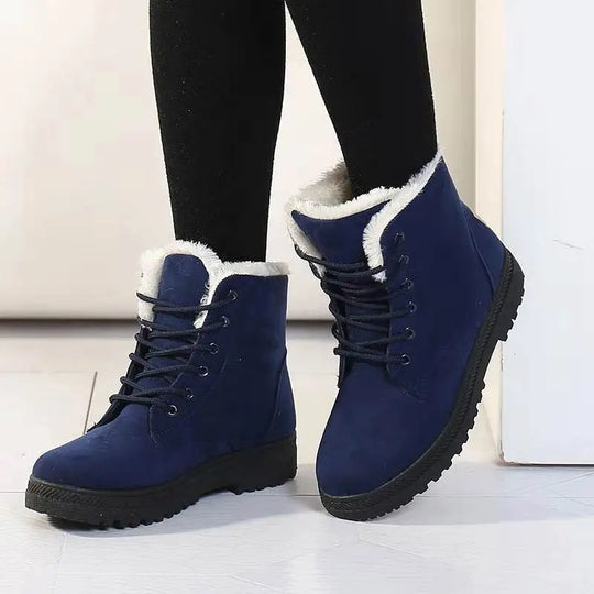 EB | Damen Winter Schnür Schnee Stiefel