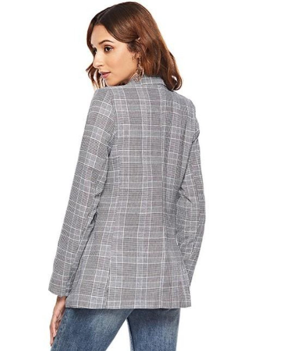 EB | Karierte Blazer Moderner Schnitt Klassische Eleganz