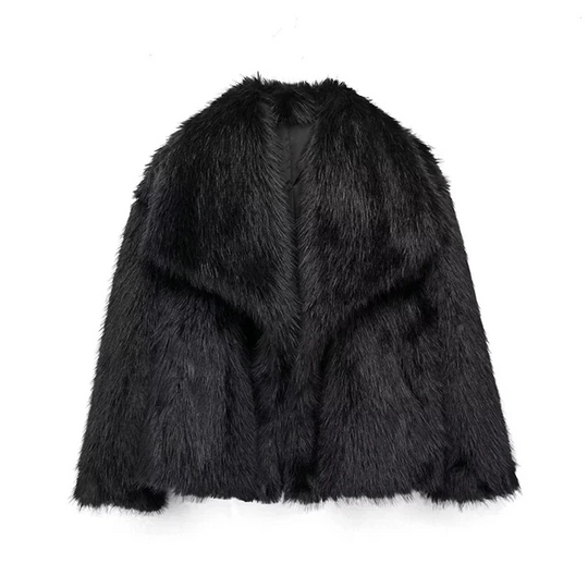 EB | Trendy Damen Winterjacke aus Kunstfell