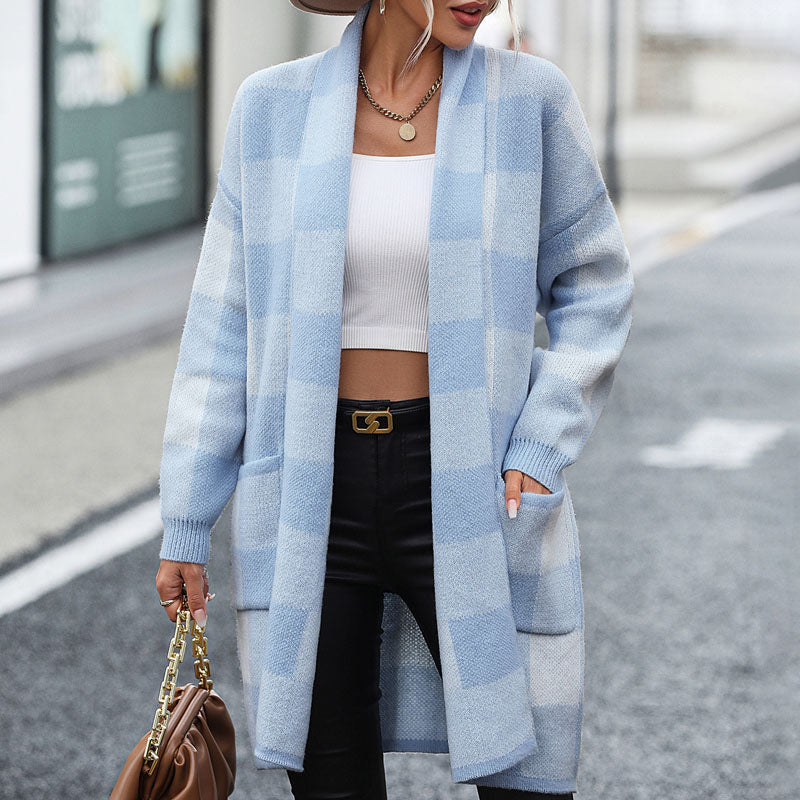 EB | Karierte Strickjacke