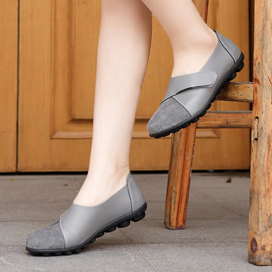 Bequeme loafer aus leder EB