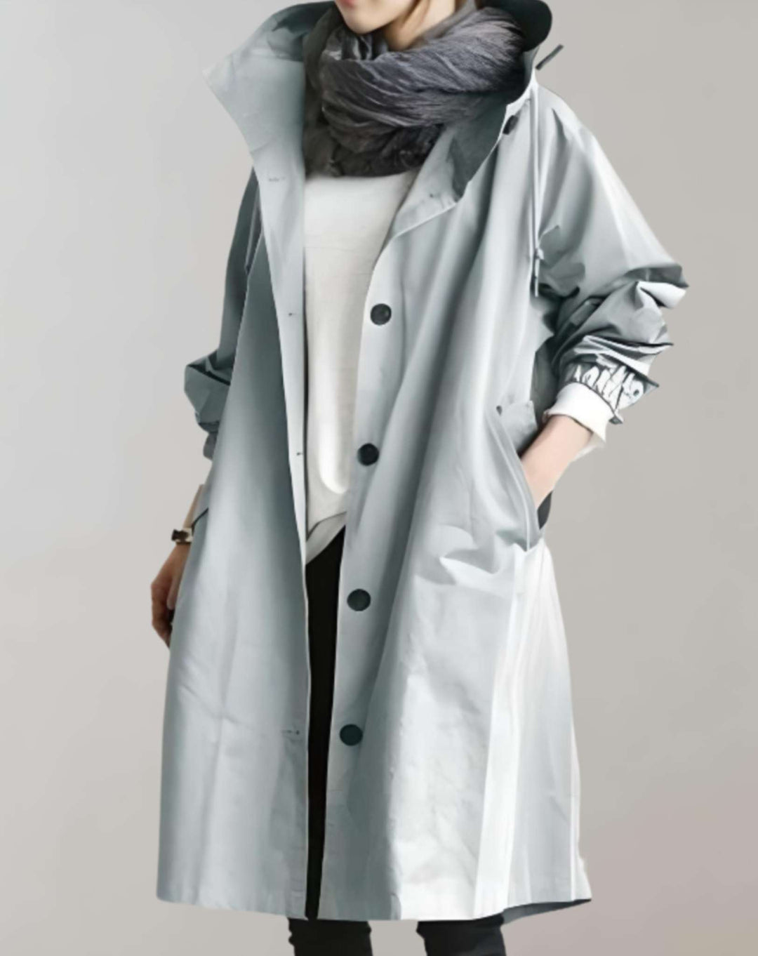 EB | Wasserfester und Warmer Kapuzen-Trenchcoat