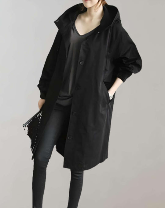 EB | Wasserfester und Warmer Kapuzen-Trenchcoat
