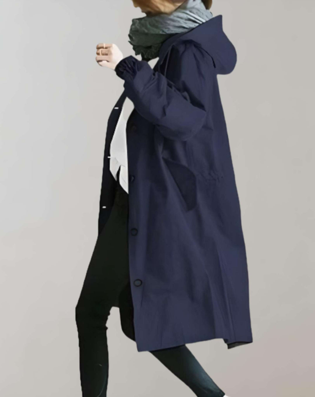 EB | Wasserfester und Warmer Kapuzen-Trenchcoat
