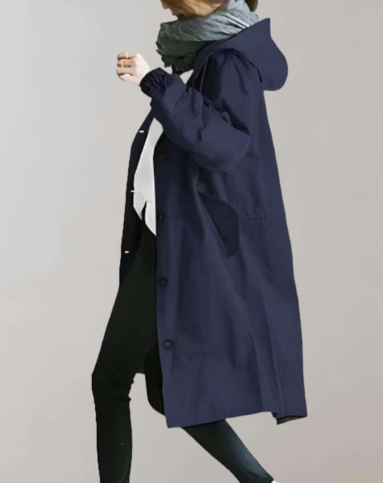 EB | Wasserfester und Warmer Kapuzen-Trenchcoat
