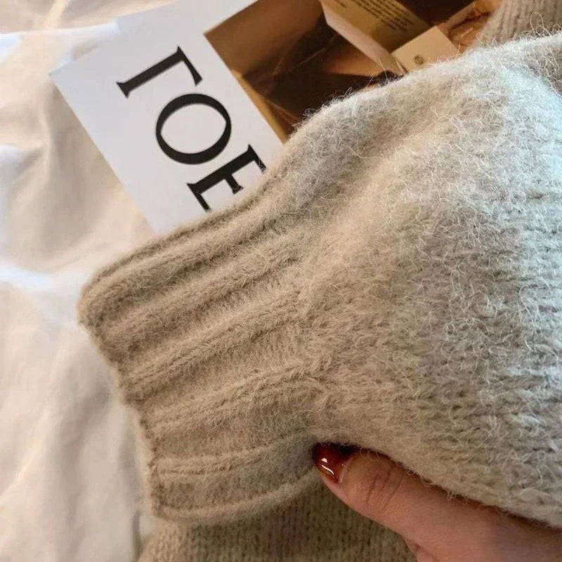 EB | Cardigan Übergröße Strick Offene Front Weich und Bequem
