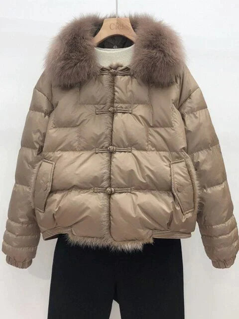 EB | Lockere Pufferjacke - Warm & Vintage