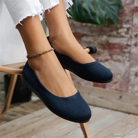Ballerina Schuhe - Damen Flache Slip-On Orthopädische Sommerschuhe EB